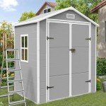 Outdoor Plastic Storage Shed 6x4.5 FT