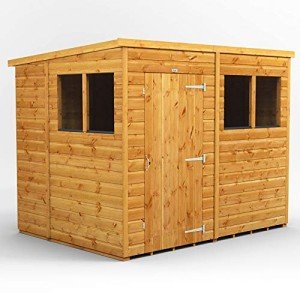 Premium 8x6 Pent Wooden Garden Shed with Security