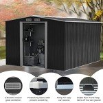 Metal Garden Storage Shed 8x10 FT - Grey