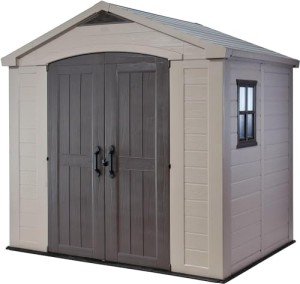 Keter 8x6 ft Beige/Brown Outdoor Storage Shed