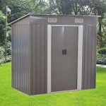 Panana Heavy Duty Metal Garden Shed 6x4