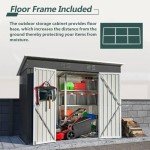 Metal Garden Shed with Pent Roof - 4FT x 8FT