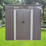 Panana Heavy Duty Metal Garden Shed 6x4