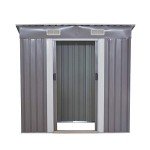 Panana Heavy Duty Metal Garden Shed 6x4