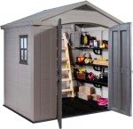 Keter 8x6 ft Beige/Brown Outdoor Storage Shed