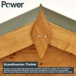 Durable Apex Wooden Garden Shed with Security Features