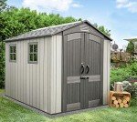Lifetime Luna Light Grey Garden Tool Shed