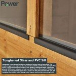 Premium 8x6 Pent Wooden Garden Shed with Security