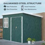 Outsunny 8.5x6ft Metal Garden Storage Shed