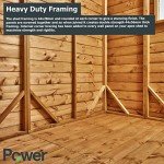 Durable Apex Wooden Garden Shed with Security Features