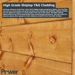Premium 8x6 Pent Wooden Garden Shed with Security