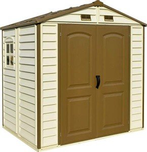 Duramax 8x6 Plastic Garden Storage Shed with Window