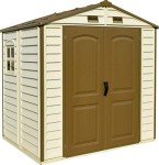 Duramax 8x6 Plastic Garden Storage Shed with Window