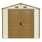 Duramax 8x6 Plastic Garden Storage Shed with Window