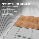 Outsunny 9x6ft Metal Garden Shed with Lockable Doors