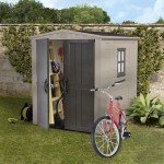 Keter 6x6ft Outdoor Garden Storage Shed - Beige Brown