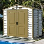 Duramax 8x6 Plastic Garden Storage Shed with Window