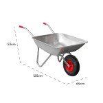 KCT 65L Steel Wheelbarrow with Pneumatic Tire