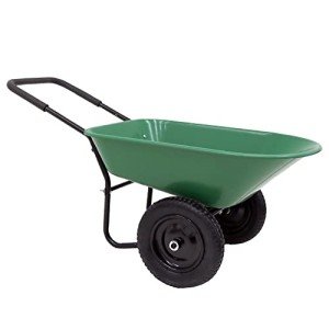 Heavy Duty 70L Garden Wheelbarrow with Pneumatic Tyre