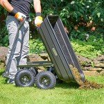 Heavy Duty Garden Cart with Tipping Function