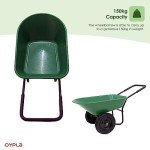 Heavy Duty 70L Garden Wheelbarrow with Pneumatic Tyre