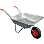 Heavy Duty 65L Steel Wheelbarrow for Gardening