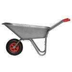 80L Steel Wheelbarrow with Easy Grip Handles