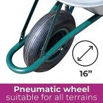 Galvanized Neo Wheelbarrow with Pneumatic Tire, 85L
