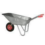 80L Steel Wheelbarrow with Easy Grip Handles