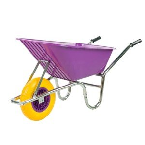 Heavy Duty 110L Purple Garden Wheelbarrow