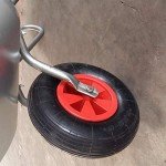 Heavy Duty 65L Steel Wheelbarrow for Gardening