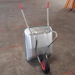 Heavy Duty 65L Steel Wheelbarrow for Gardening