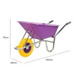 Heavy Duty 110L Purple Garden Wheelbarrow