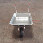 Heavy Duty 65L Steel Wheelbarrow for Gardening