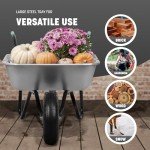 Heavy Duty 200kg Wheelbarrow with Pneumatic Tyre
