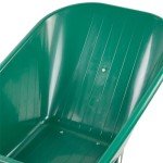 Heavy Duty 110L Green Wheelbarrow with Reinforced Tyre