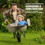 Heavy Duty 200kg Wheelbarrow with Pneumatic Tyre