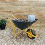 Heavy Duty 110L Garden Wheelbarrow with Pneumatic Tyre