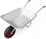 Galvanized Wheelbarrow Garden Cart with Pneumatic Tyre