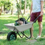 Heavy Duty 200kg Wheelbarrow with Pneumatic Tyre