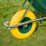 Heavy Duty 110L Green Wheelbarrow with Reinforced Tyre