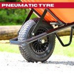 Heavy Duty 100L Wheelbarrow Cart with Strong Wheels