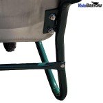 Galvanised Metal Wheelbarrow with Pneumatic Tyre - 100L
