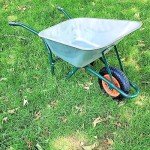 Galvanised Metal Wheelbarrow with Pneumatic Tyre - 100L