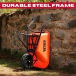 Heavy Duty 100L Wheelbarrow Cart with Strong Wheels