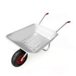 Heavy Duty 65L Galvanised Steel Wheelbarrow
