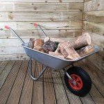 Heavy Duty 65L Galvanized Garden Wheelbarrow