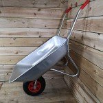Heavy Duty 65L Galvanized Garden Wheelbarrow