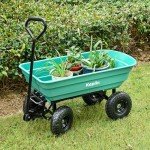 Heavy Duty 75L Wheelbarrow Cart with Tow Hitch