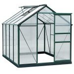 Outsunny 6x8ft Polycarbonate Greenhouse - Walk-In Design